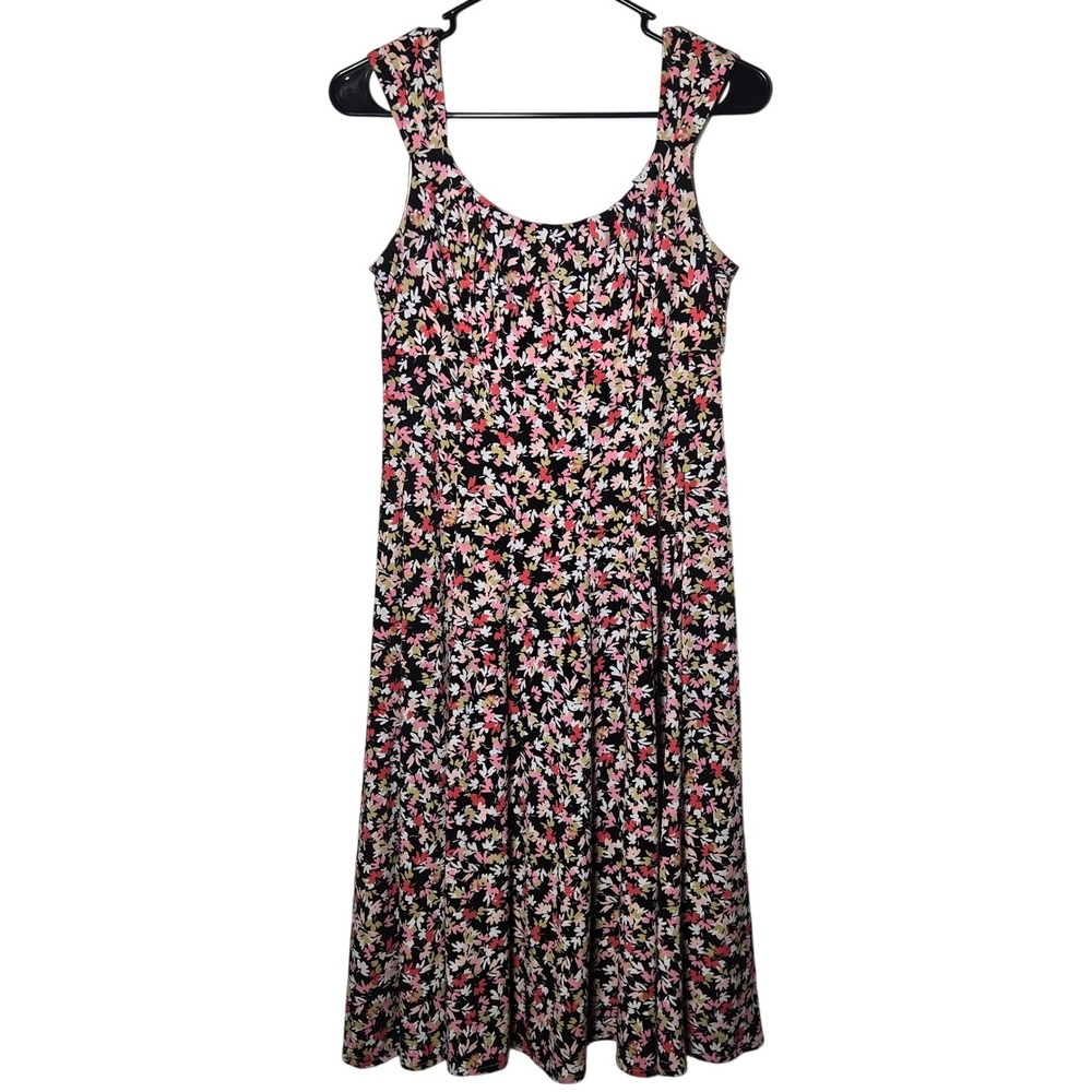 Signature Ella Babydoll Floral‎ Sleeveless Mini Dress 6 Boho Y2K Summer Stretch